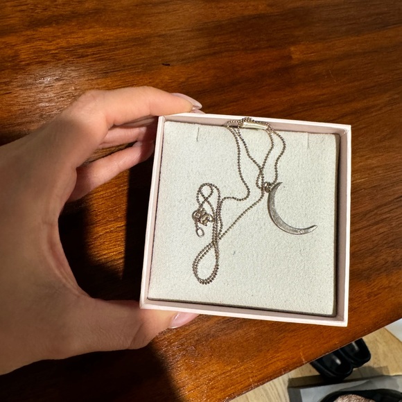 Ariel Gordon Crescent Moon Diamond Necklace